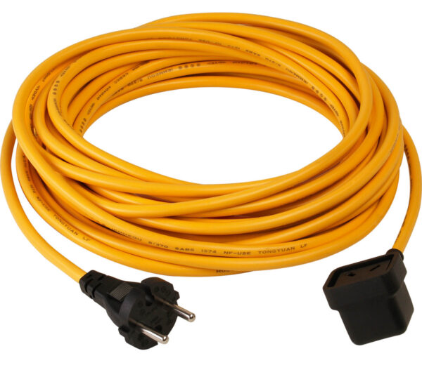 Cavo di alimentazione a 3 fili, 15,0 m x 1,50 mm, giallo